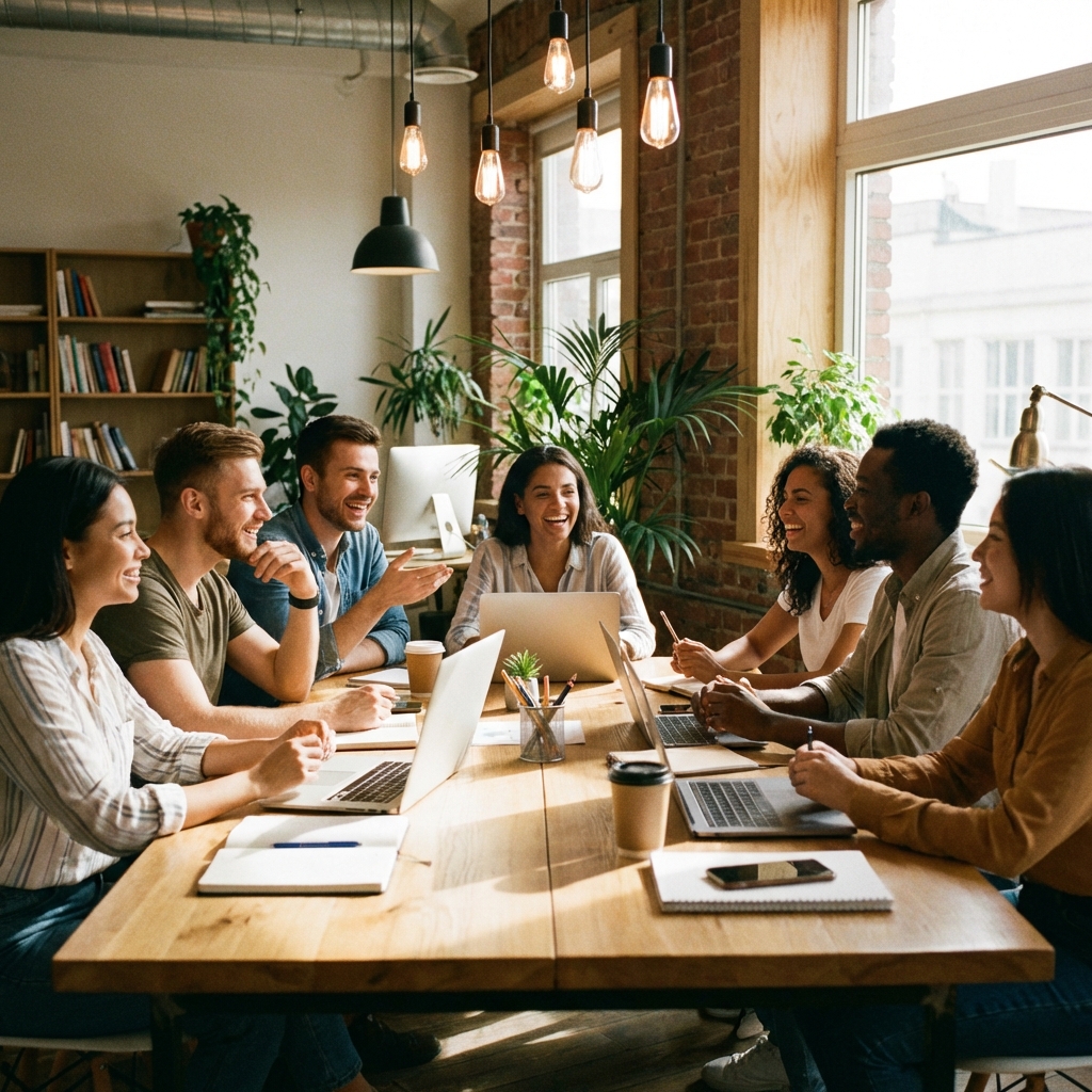 Equipe SOFT IPTV trabalhando